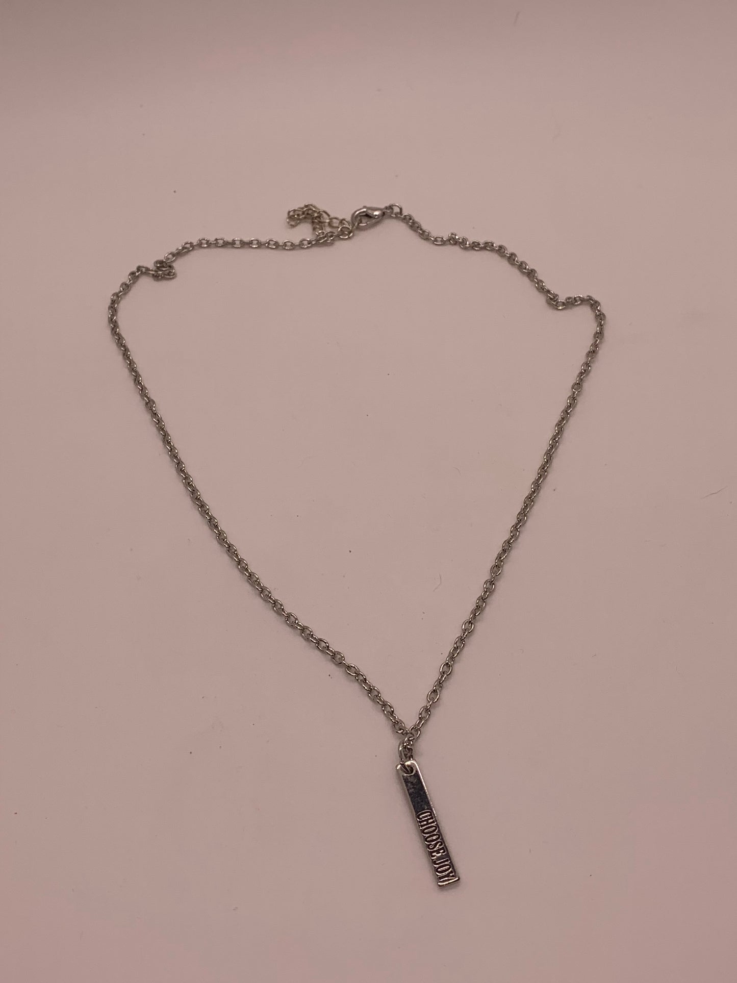 Choose Joy Necklace | Silver