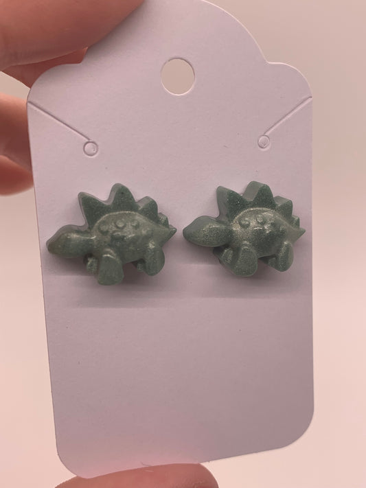 Dinosaur Studs | Stegosaurus | Green