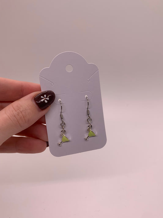 Mini Margarita Charm Earrings | Green