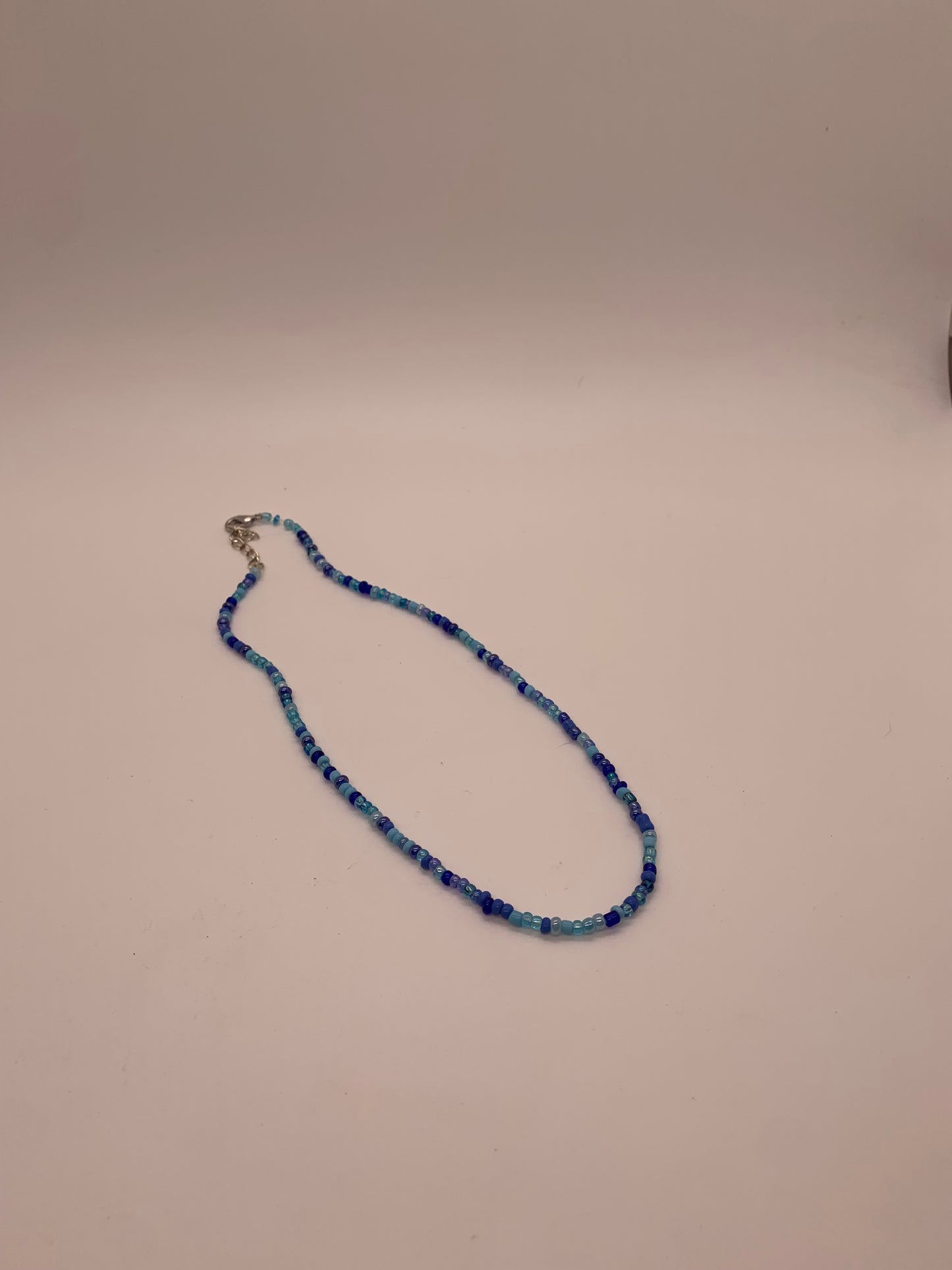 Seed Bead Choker Necklace | Ocean Blue