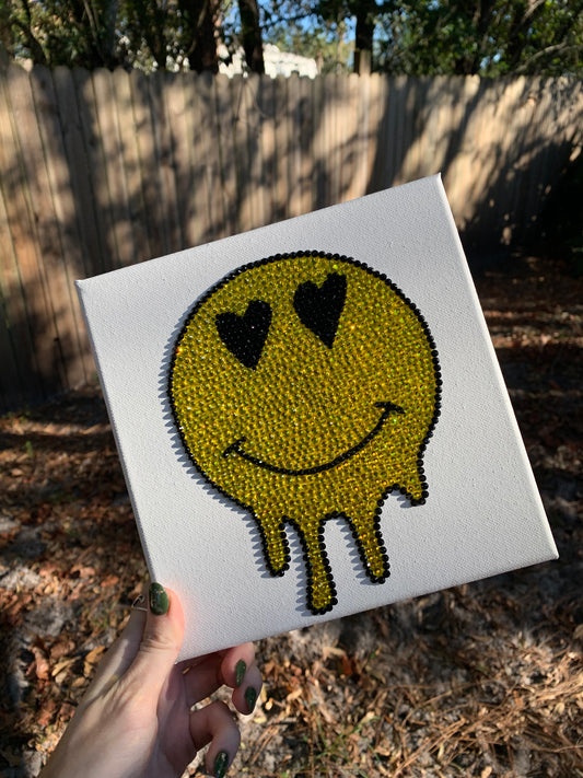 Bling Art | Melting Smiley | Yellow & Black