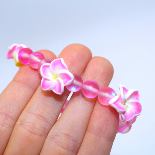 Kids | Flower Bracelet | Pink