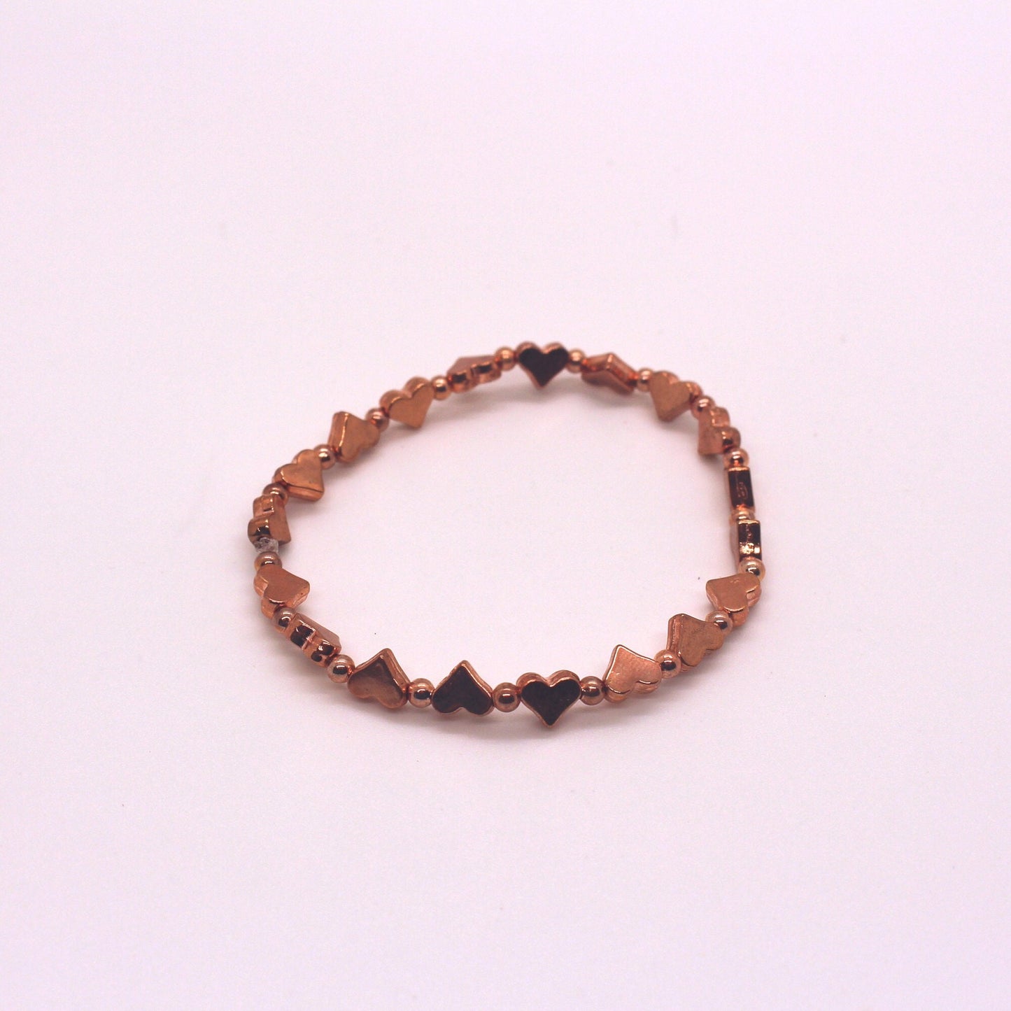 Heart Bracelet | Rose Gold | Metal