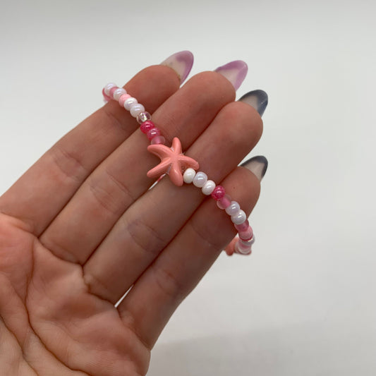 Starfish Bracelet | Pink & White