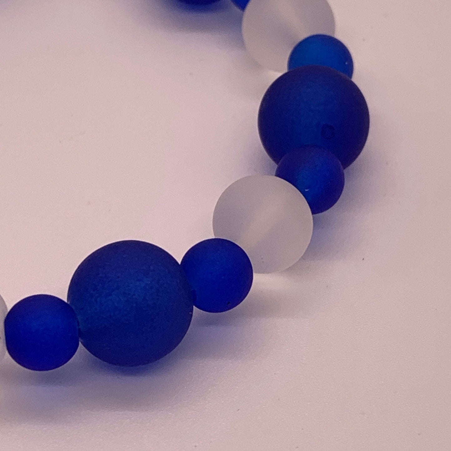 Beaded Bracelet | Blue & Clear