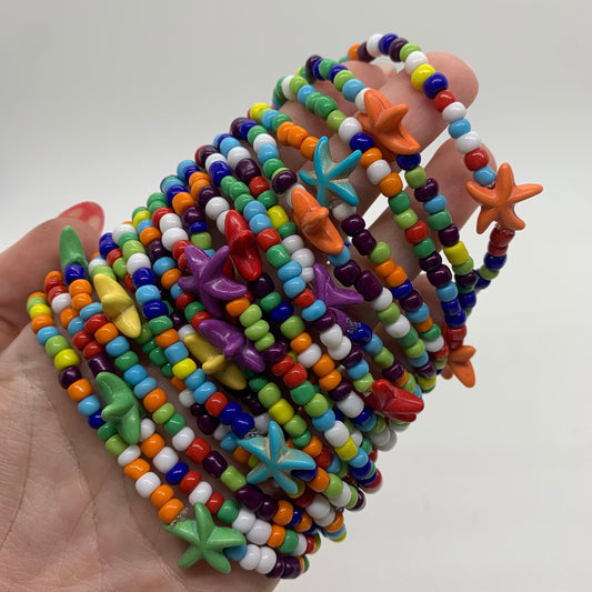 Rainbow Starfish Bracelet | Multicolor