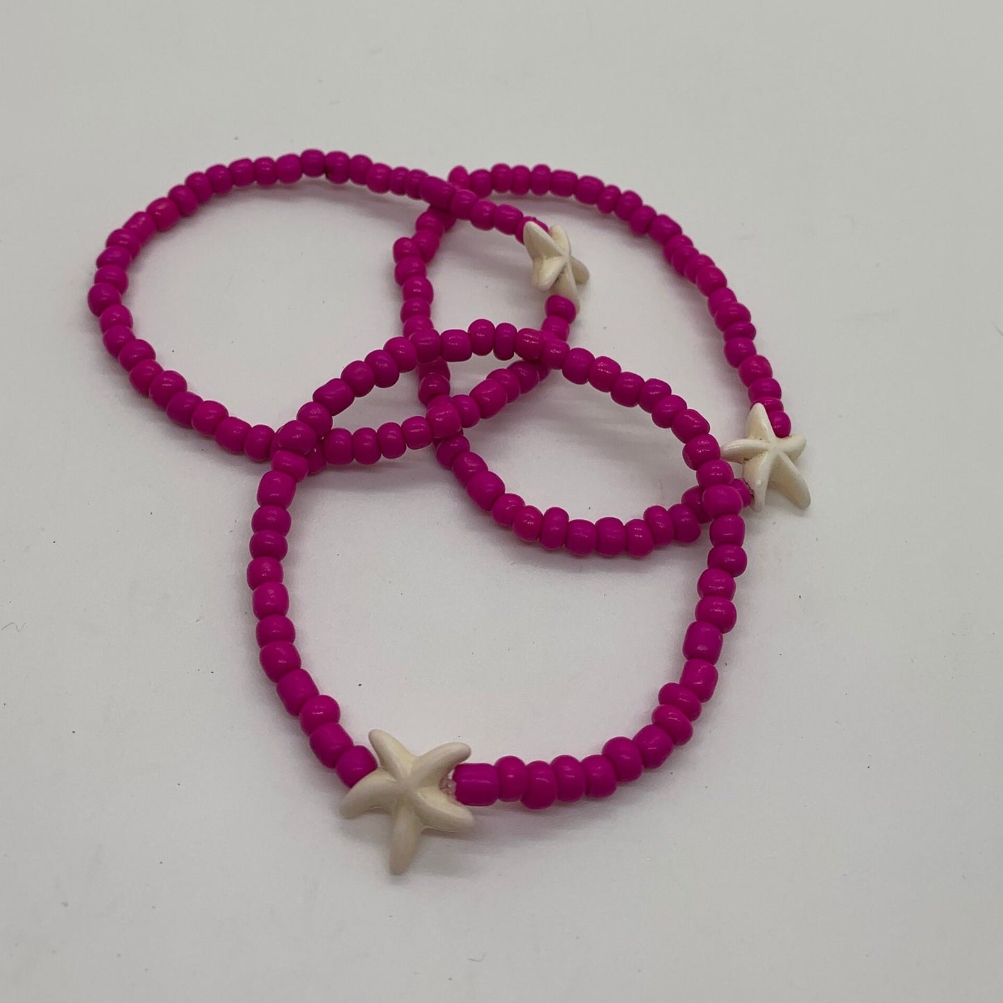 Bright Starfish Bracelet | Pink